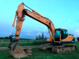 гусенечный экскаватор хундай 220