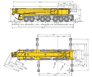 Liebherr LTM 1400 400 тонн СХЕМА